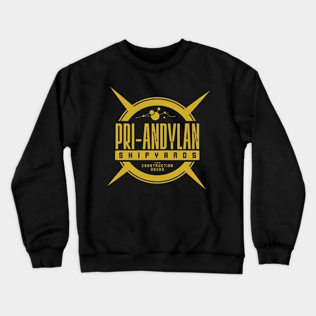 Pri-Andylan Shipyards Crewneck Sweatshirt by MindsparkCreative